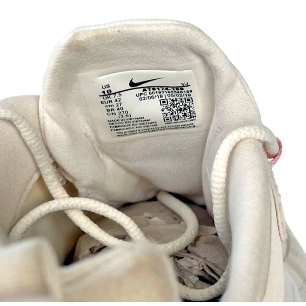 Nike Air Max 270 React Women’s 10 White Beige Pink Running Sneakers AT6174-100 - Picture 9 of 9